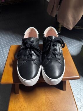 Kate Spade Quilted Black Selena Platform Sneakers - Size 6